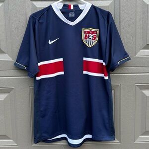 Vintage 2006 Nike Team USA Soccer/Football Away Blank Jersey Men’s Size Large